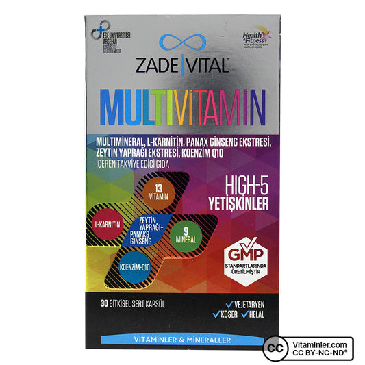 Zade Vital Multivitamin 30 Capsules