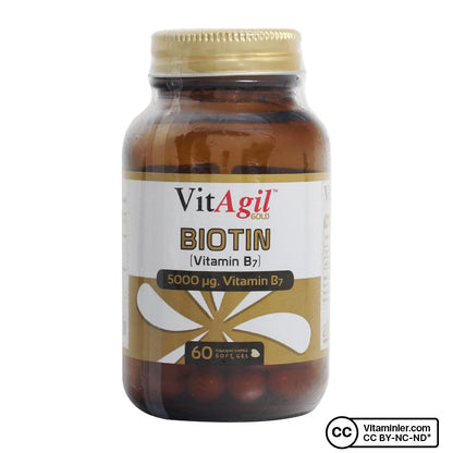 Allergo VitAgil Gold Biotin 5000 mcg 60 Capsules