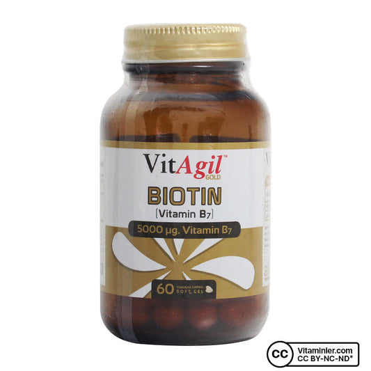 Allergo VitAgil Gold Biotin 5000 mcg 60 Capsules