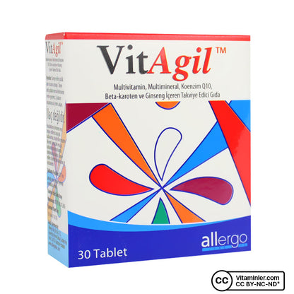 Allergo VitAgil Multivitamin-Mineral 30 Tablets