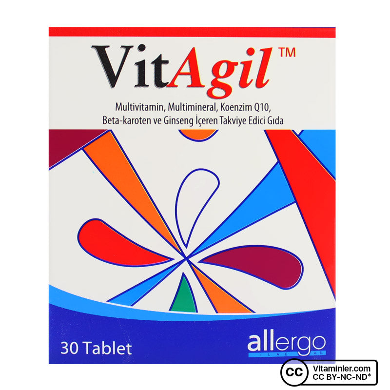 Allergo VitAgil Multivitamin-Mineral 30 Tablets