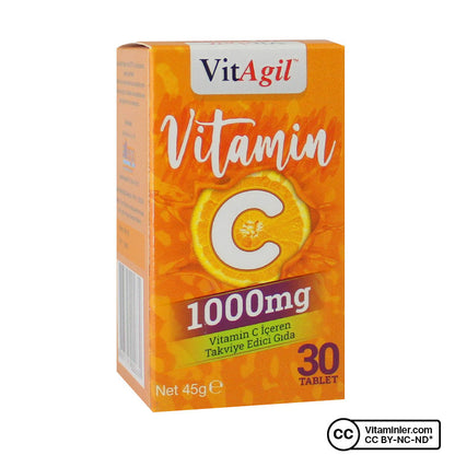 Allergo VitAgil Vitamin C 1000 mg 30 Tablets