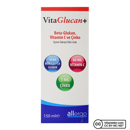 Allergo VitaGlucan Beta-Glucan Vitamin Syrup 150 mL