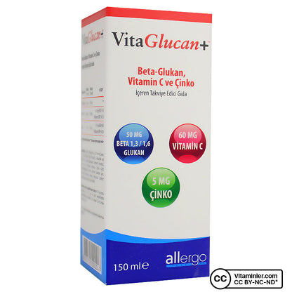 Allergo VitaGlucan Beta-Glucan Vitamin Syrup 150 mL