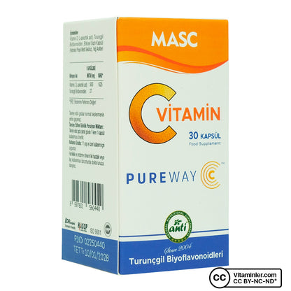 Anti Masc Pureway Vitamin C 30 Capsules