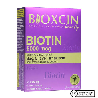 Bioxcin Biotin 5000 mcg 30 Tablets