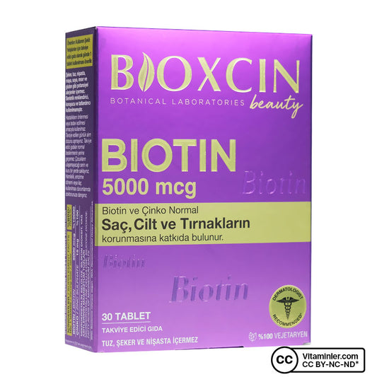 Bioxcin Biotin 5000 mcg 30 Tablets