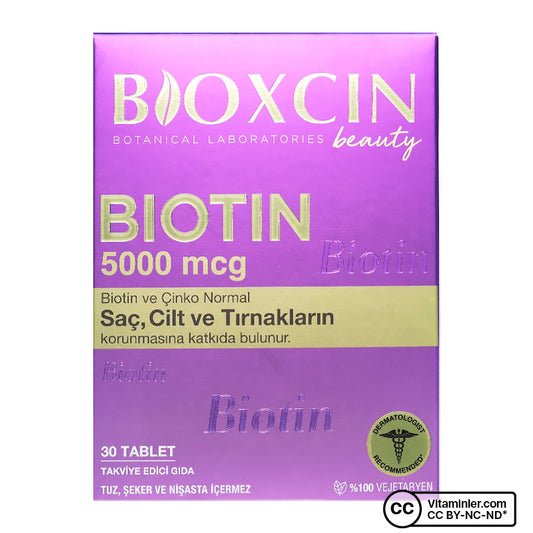 Bioxcin Biotin 5000 mcg 30 Tablets