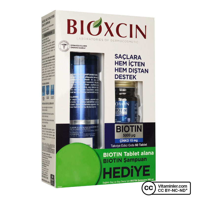 Bioxcin Biotin 60 Tablets + Shampoo