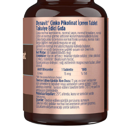 Dynavit Zinc Picolinate 60 Tablets