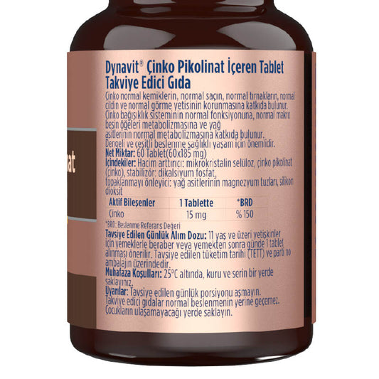 Dynavit Zinc Picolinate 60 Tablets