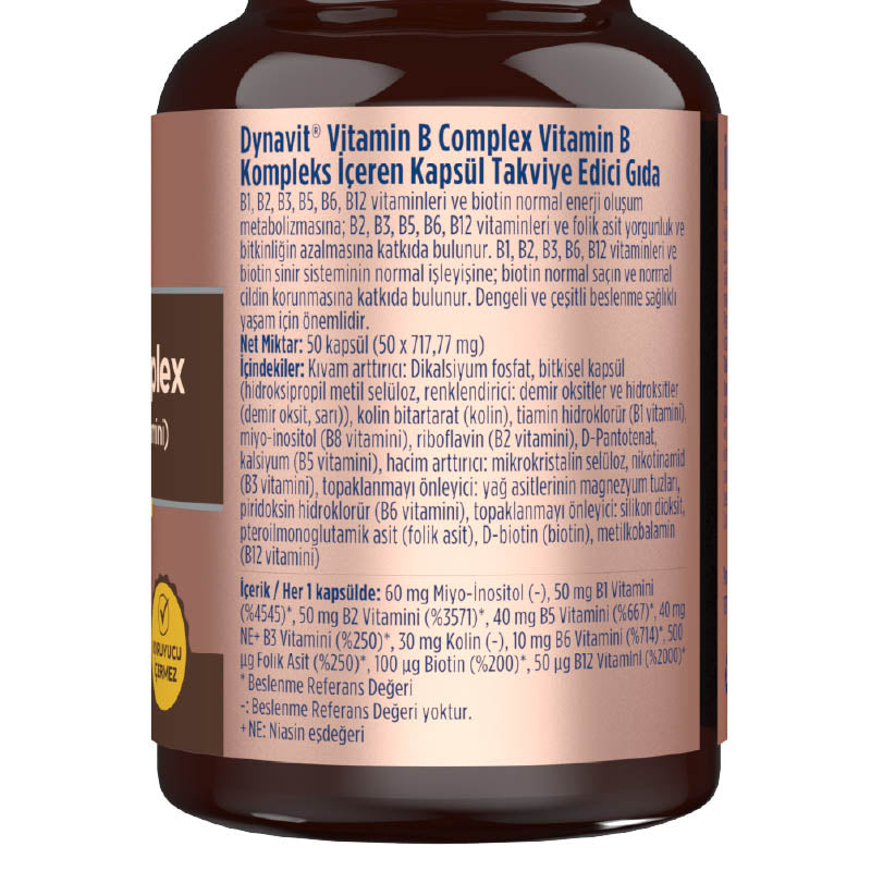 Dynavit Vitamin B Complex 50 Capsules