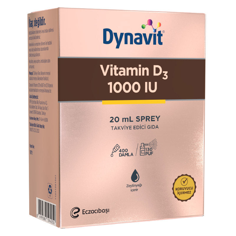 Dynavit Vitamin D3 1000 IU 20 mL Spray