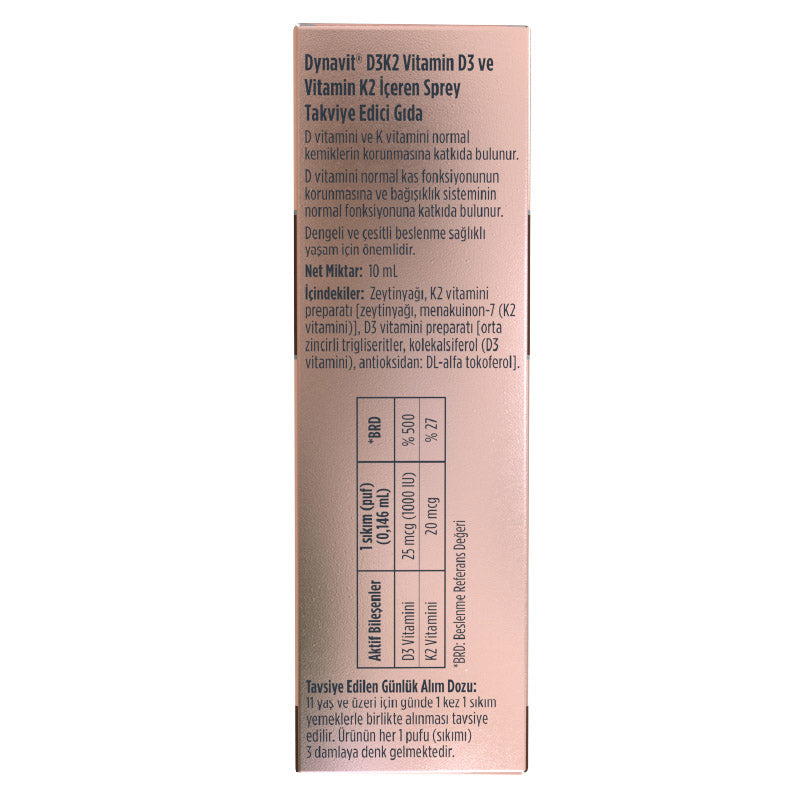 Dynavit Vitamin D3 K2 Spray 10 mL
