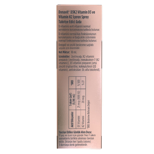 Dynavit Vitamin D3 K2 Spray 10 mL