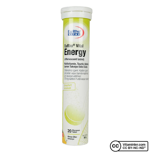 Eurho Vital Energy 20 Effervescent Tablets