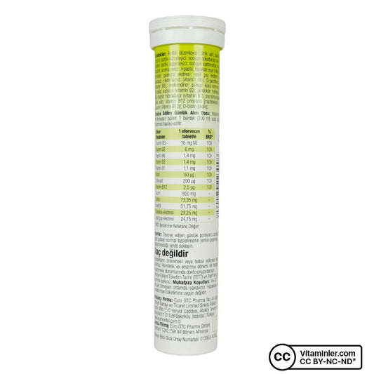 Eurho Vital Energy 20 Effervescent Tablets
