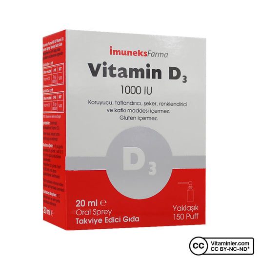 Imuneks Vitamin D3 1000 IU 20 mL Spray