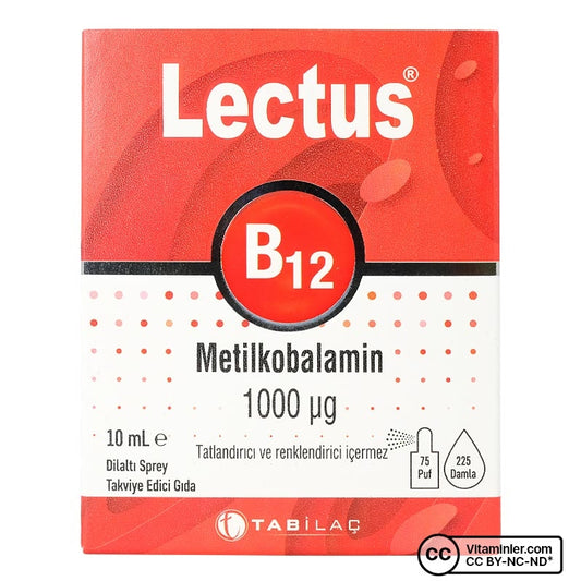 Lectus B12 Methylcobalamin 10 mL Sublingual Spray