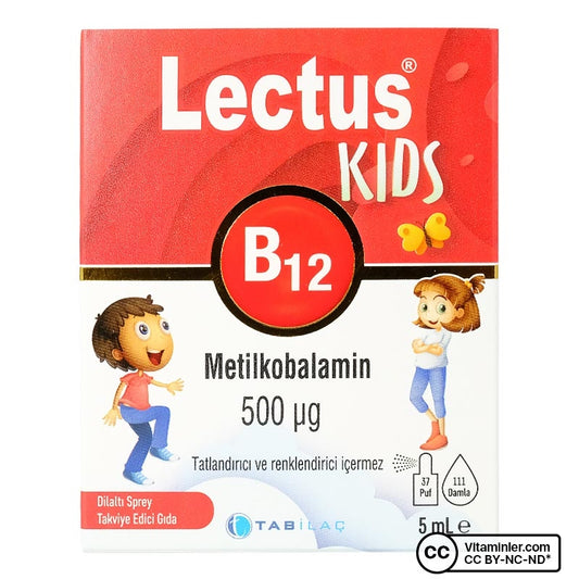 Lectus Kids B12 Methylcobalamin 5 mL Sublingual Spray