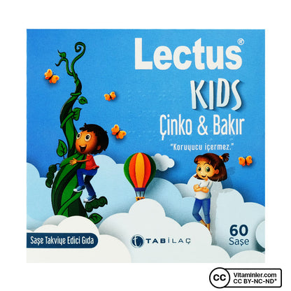 Lectus Kids Zinc Copper 60 Sachets