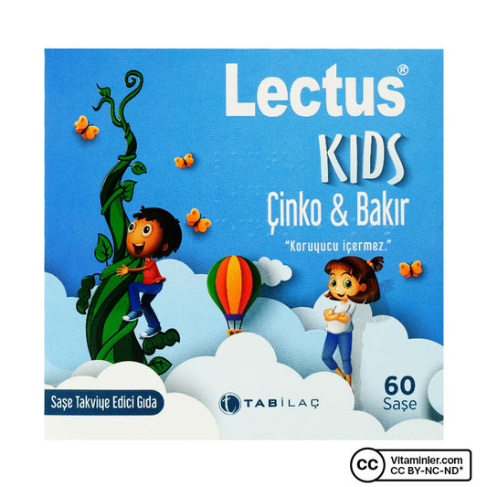 Lectus Kids Zinc Copper 60 Sachets