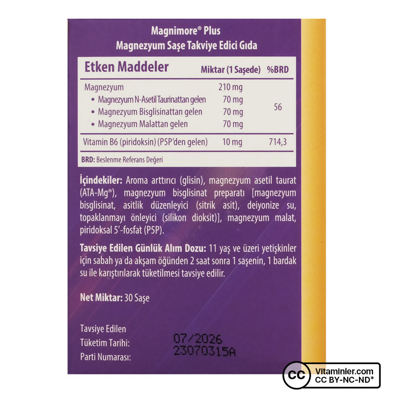 Magnimore Magnesium Plus 30 Sachets