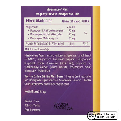 Magnimore Magnesium Plus 30 Sachets