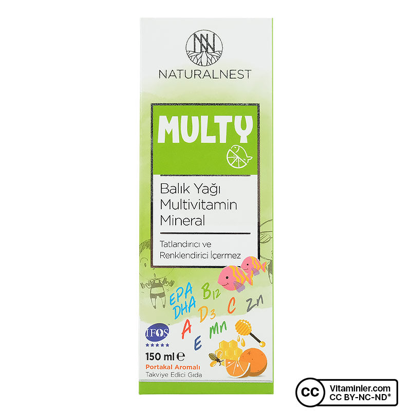 NaturalNest Multi Fish Oil & Multivitamin Syrup 150 mL