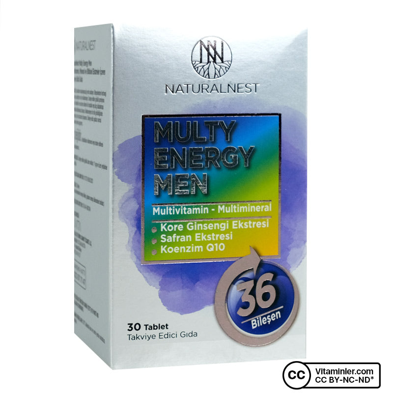 NaturalNest Multi Energy Men 30 Tablets