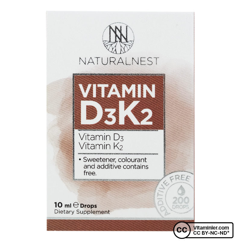 NaturalNest Vitamin D3 K2 Drops 10 mL