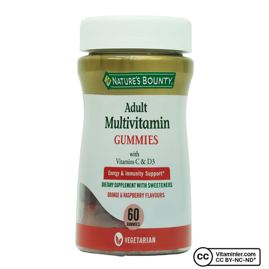 Nature's Bounty Adult Multivitamin Gummies with Vitamins C & D3 60 Chewable