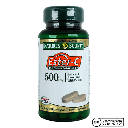 Nature's Bounty Ester C 500 mg 60 Tablets