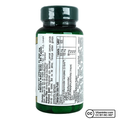Nature's Bounty Ester C 500 mg 60 Tablets