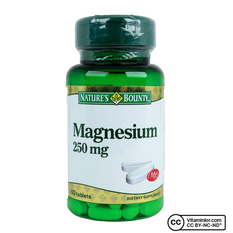 Nature's Bounty Magnesium 250 mg 60 Tablets