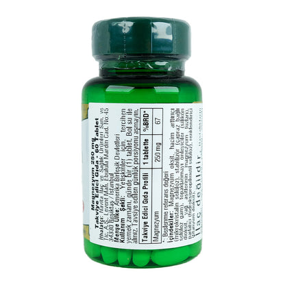 Nature's Bounty Magnesium 250 mg 60 Tablets