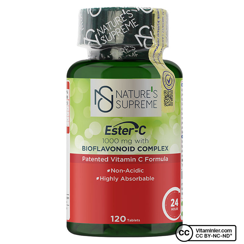 Nature's Supreme Ester-C 1000 mg Vitamin C 120 Tablets