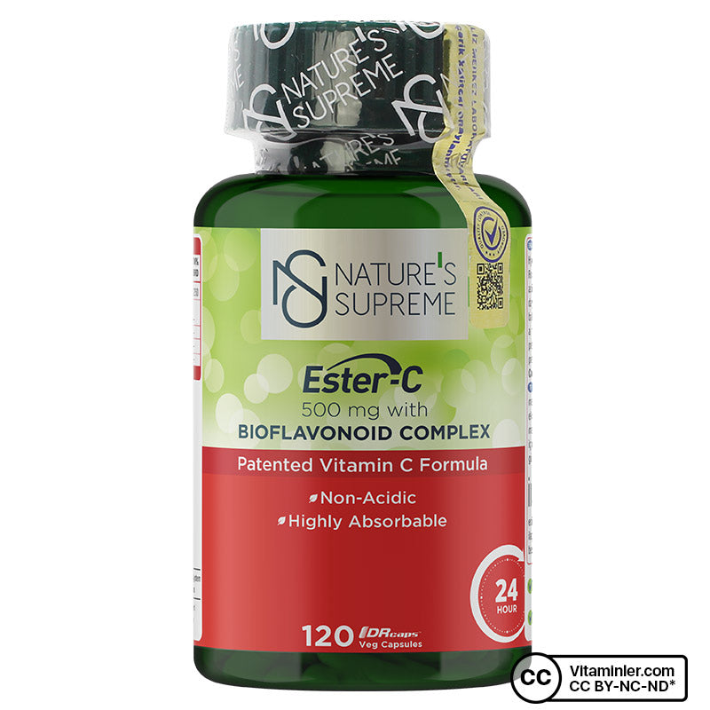 Nature's Supreme Ester-C 500 mg Vitamin C 120 Capsules
