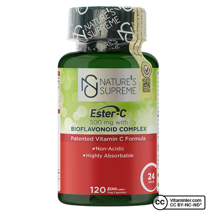 Nature's Supreme Ester-C 500 mg Vitamin C 120 Capsules