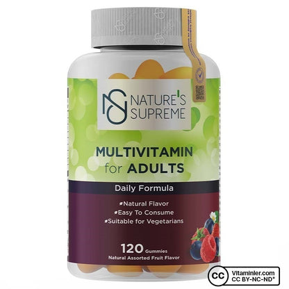 Nature's Supreme Multivitamin Gummies for Adults - 120 Chewable