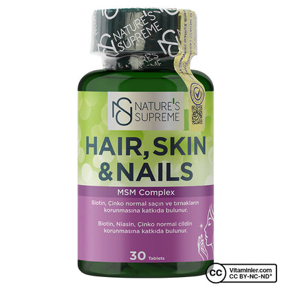Nature's Supreme Hair Skin Nails 30 Tablets