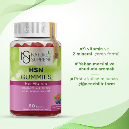 Nature's Supreme HSN Gummies 60 Chewable