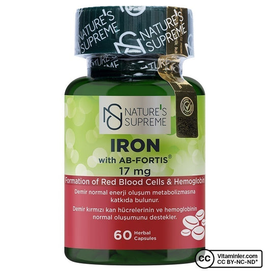 Nature's Supreme Iron 17 mg 60 Capsules