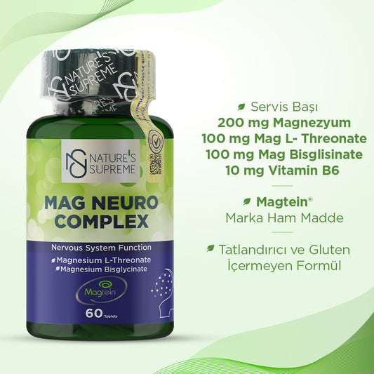 Nature's Supreme Mag Neuro Complex (Magnesium L-Threonate) 60 Tablets