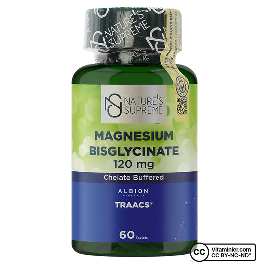 Nature's Supreme Magnesium Bisglycinate 60 Tablets + Sambucus Nigra 20 Effervescent Tablet