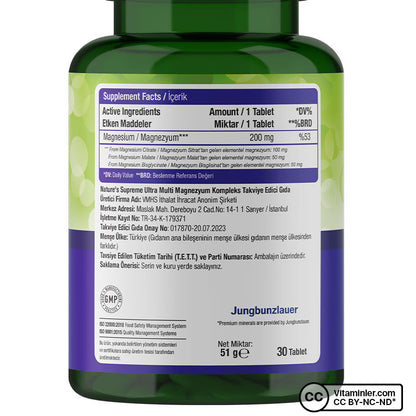 Nature's Supreme Multi Magnesium Complex 30 Tablets