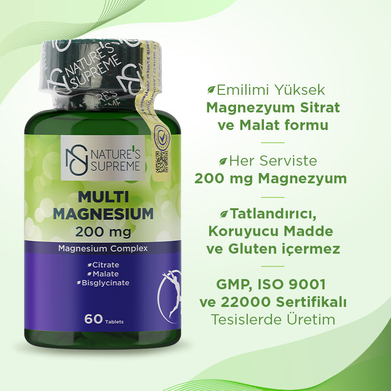 Nature's Supreme Multi Magnesium Complex 60 Tablets