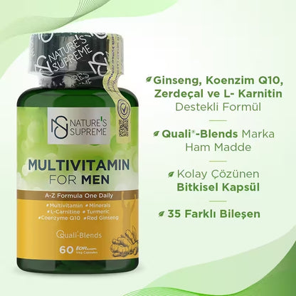 Nature's Supreme Multivitamin for Men 60 Capsules 2 Pack