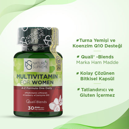 Nature's Supreme Multivitamin for Women 30 Capsules