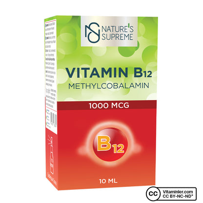 Nature's Supreme Vitamin B12 1000 mcg Methylcobalamin 10 mL Spray